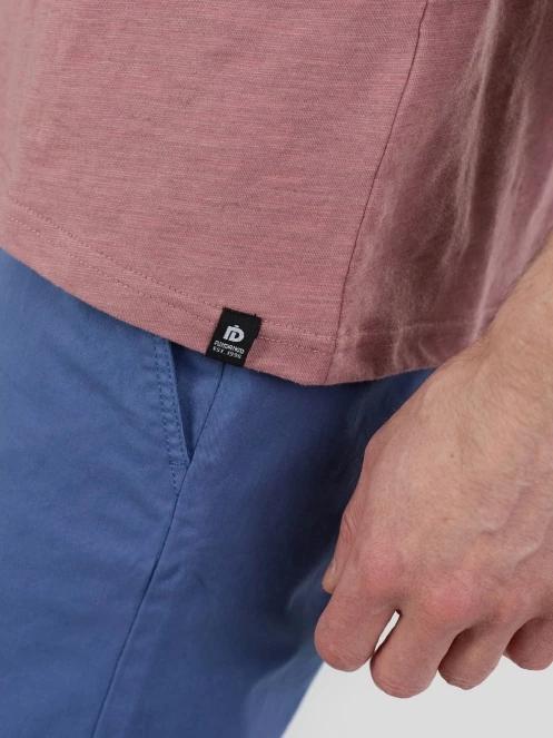 tricou cu maneci scurte pt. barbati Fundango Jaggy II Structured T-shirt roz 6