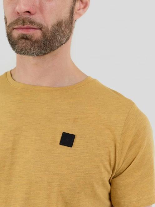 tricou cu maneci scurte pt. barbati Fundango Jaggy II Structured T-shirt galben 6