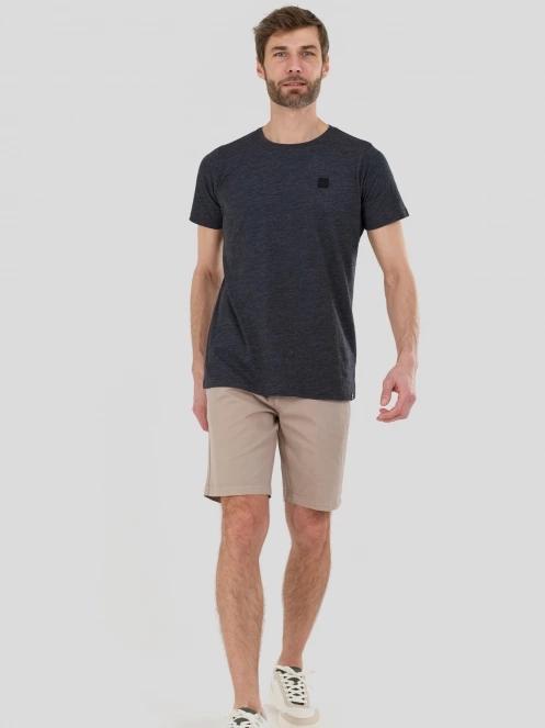 tricou cu maneci scurte pt. barbati Fundango Jaggy II Structured T-shirt negru 4