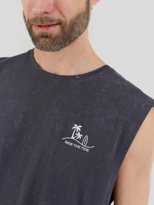 maiou pt. barbati Fundango Alon II Surf Tank-T negru 6