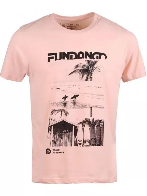tricou cu maneci scurte pt. barbati Fundango Basic T Logo 6 roz 4