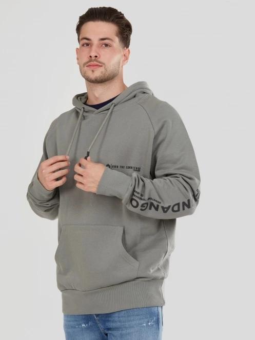 pulover pt. barbati Fundango Talis Hooded Sweatshirt verde 2