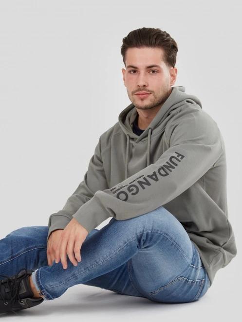 pulover pt. barbati Fundango Talis Hooded Sweatshirt verde 5