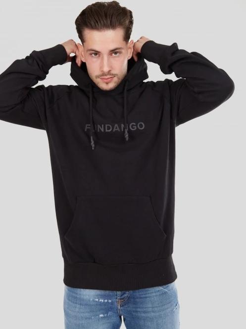 pulover pt. barbati Fundango Talis Hooded Sweatshirt negru 5