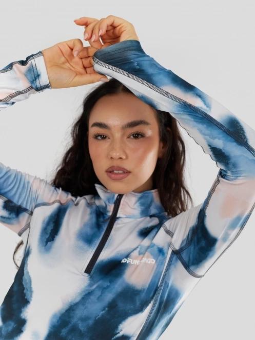 top lenjerie de corp pt. femei Fundango Yade II Baselayer Top albastru 7