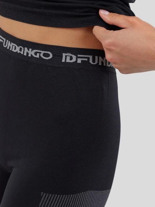 set de lenjerie de corp pt. femei Fundango Seamless Baselayer Set negru 8