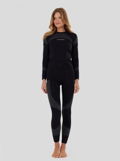 set de lenjerie de corp pt. femei Fundango Seamless Baselayer Set negru 2