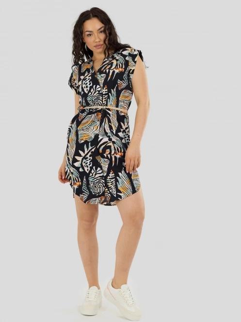 rochie camasa pt. femei Fundango Mona Dress negru 4