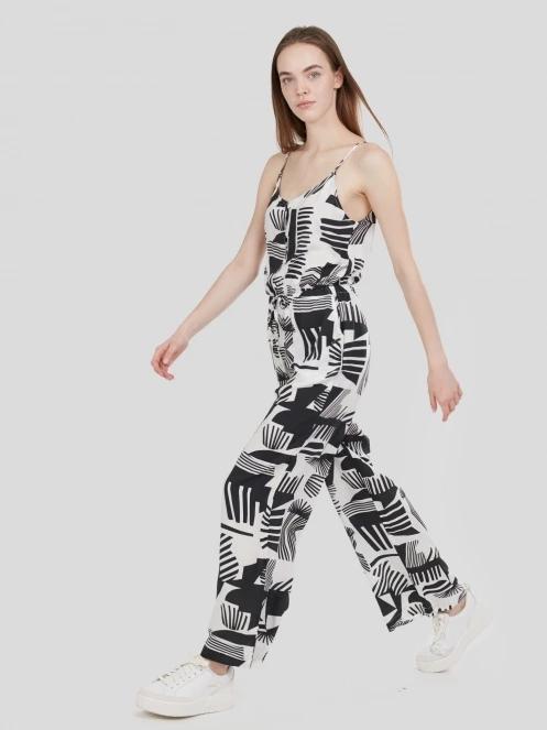 salopete pt. femei Fundango Alisha Jumpsuit negru 5