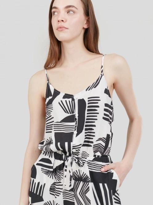 salopete pt. femei Fundango Alisha Jumpsuit negru 6