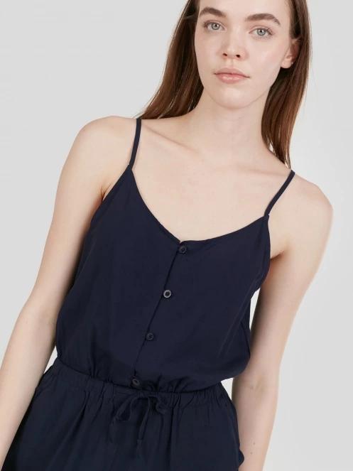 salopete pt. femei Fundango Alisha Jumpsuit albastru inchis 6