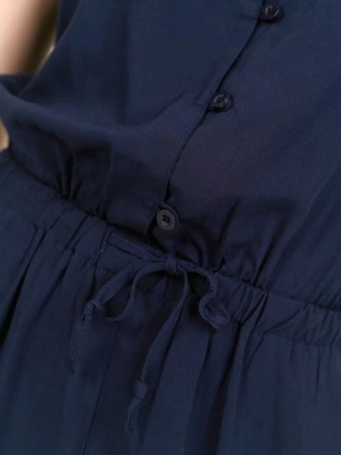 salopete pt. femei Fundango Alisha Jumpsuit albastru inchis 7