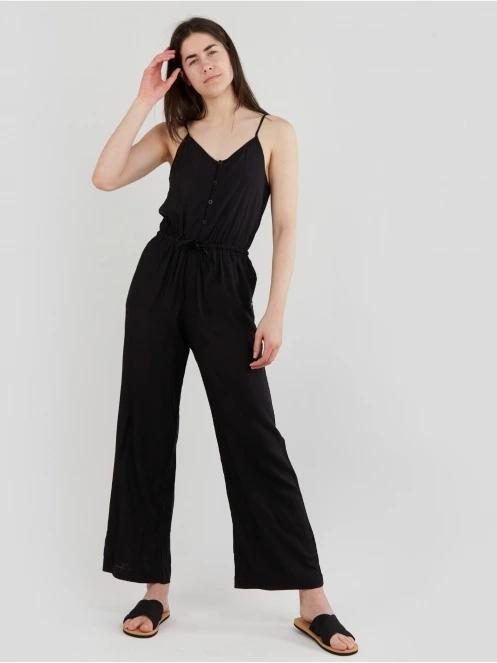 salopete pt. femei Fundango Alisha Jumpsuit negru 4