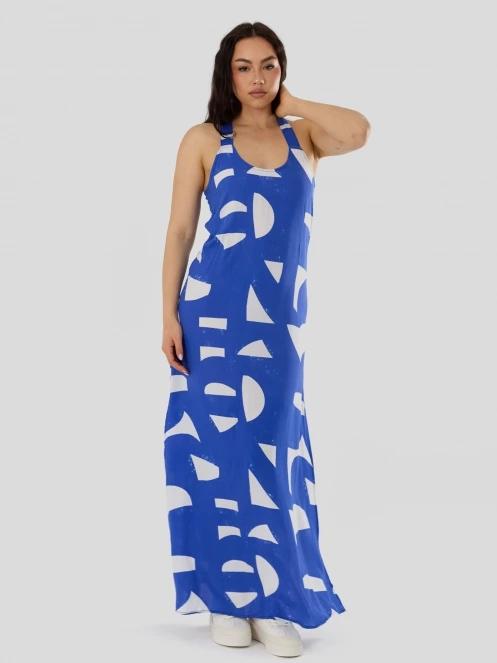 rochie lunga pt. femei Fundango Penelope Dress albastru 4