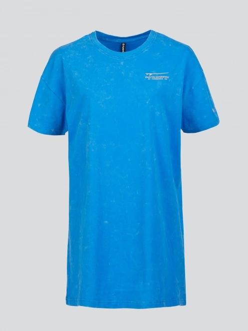 rochie tricou pt. femei Fundango Swell Tee Dress albastru 7