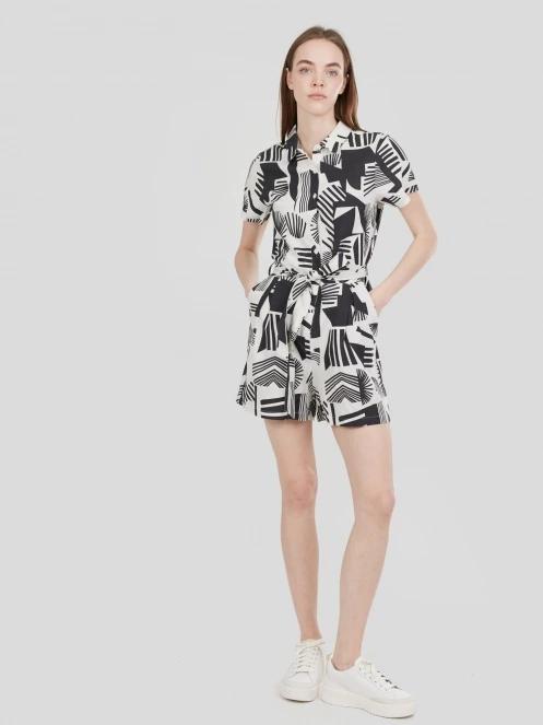 salopete pt. femei Fundango Senna Romper negru 4