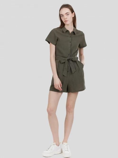 salopete pt. femei Fundango Senna Romper oliv 4