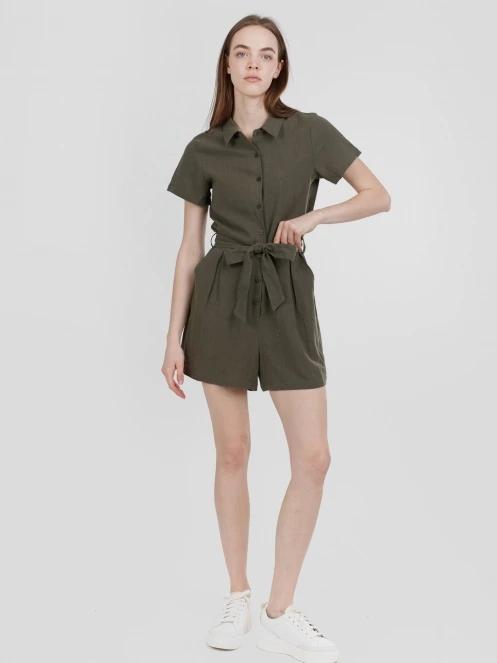 salopete pt. femei Fundango Senna Romper oliv 5