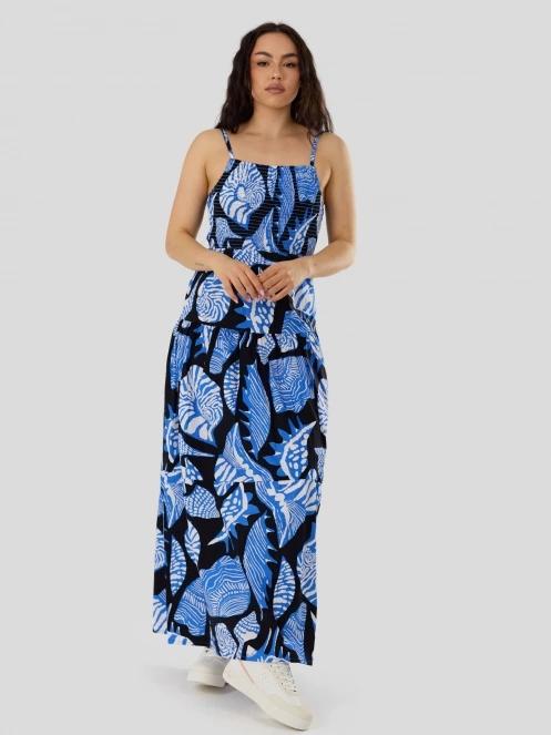 rochie lunga pt. femei Fundango Paradise Maxi Dress albastru inchis 4