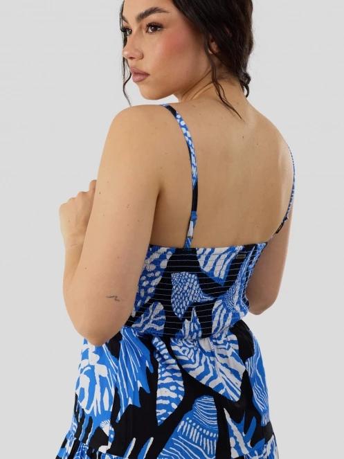 rochie lunga pt. femei Fundango Paradise Maxi Dress albastru inchis 5