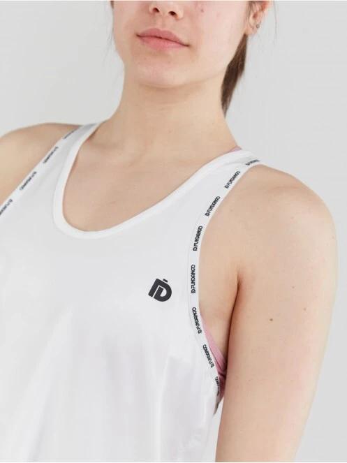 tricou de sport fara maneci pt. femei Fundango Kaguya Top alb 5