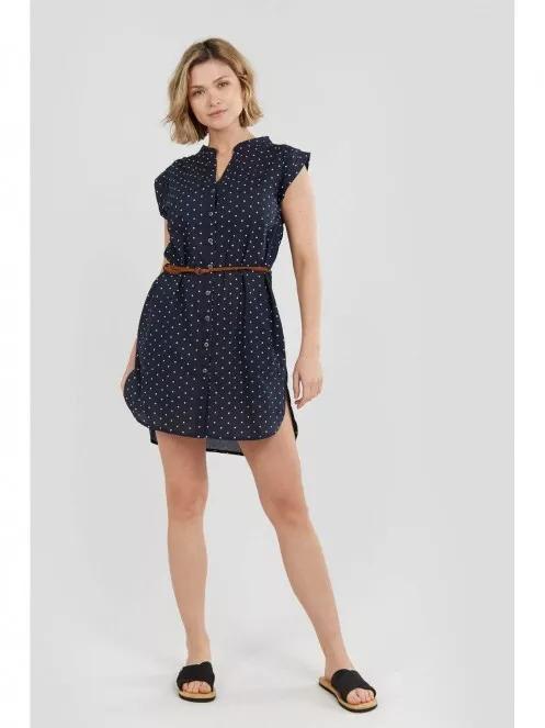 rochie de vara pt. femei Fundango Mona Dress albastru inchis 5