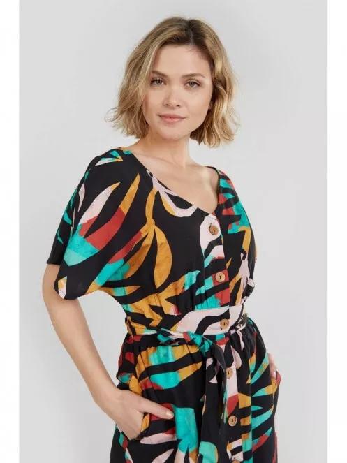 rochie lunga pt. femei Fundango Tathar Dress multicolor 4