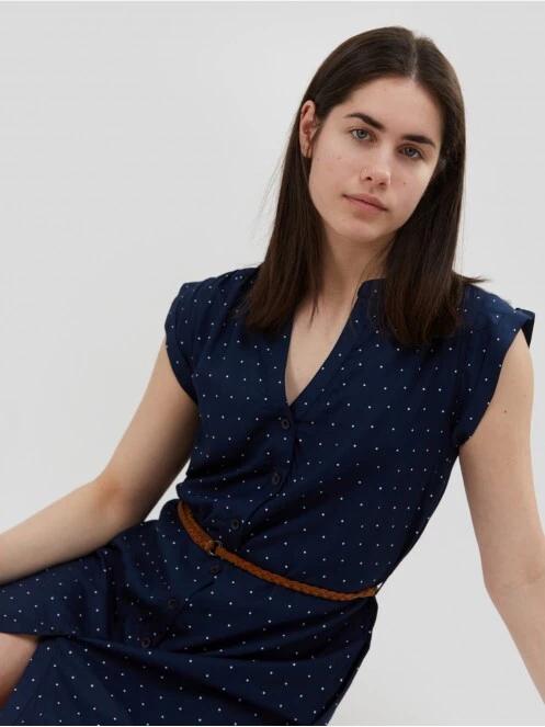 rochie camasa pt. femei Fundango Mona Dress albastru inchis 5