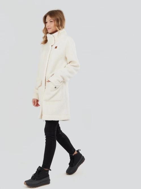 jacheta de primavara pt. femei Fundango Elle Fleece Jacket alb 4
