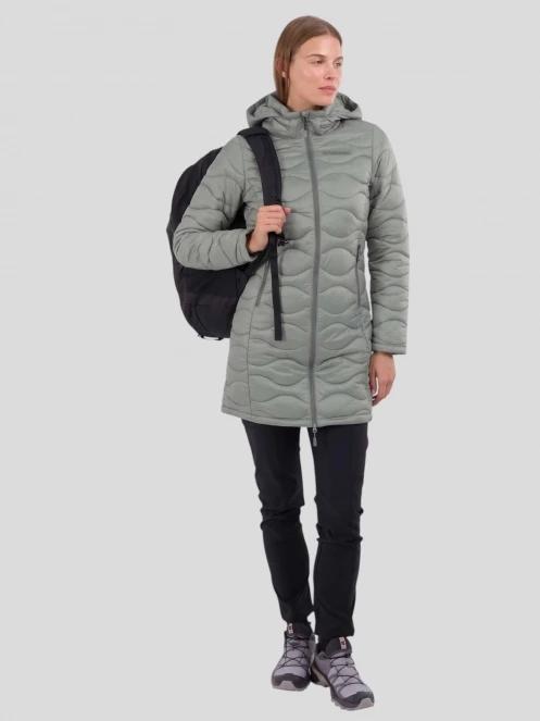 geaca matlasata de tranzitie pt. femei Fundango Nordwave Long Jacket verde 2