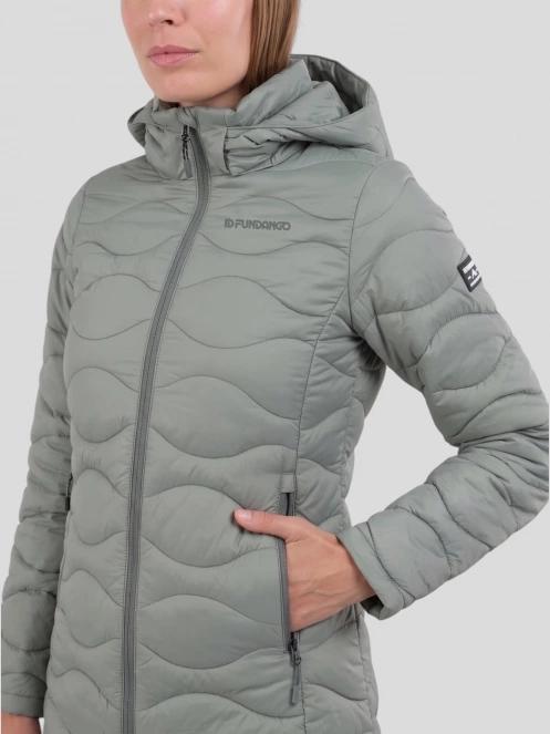 geaca matlasata de tranzitie pt. femei Fundango Nordwave Long Jacket verde 5