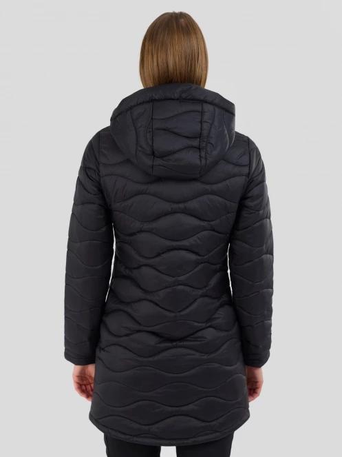 geaca matlasata de tranzitie pt. femei Fundango Nordwave Long Jacket negru 3