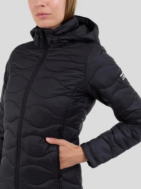 geaca matlasata de tranzitie pt. femei Fundango Nordwave Long Jacket negru 7
