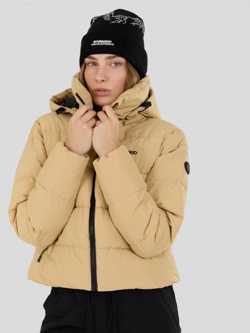 geaca matlasata de tranzitie pt. femei Fundango Amber Cropped Jacket galben 3
