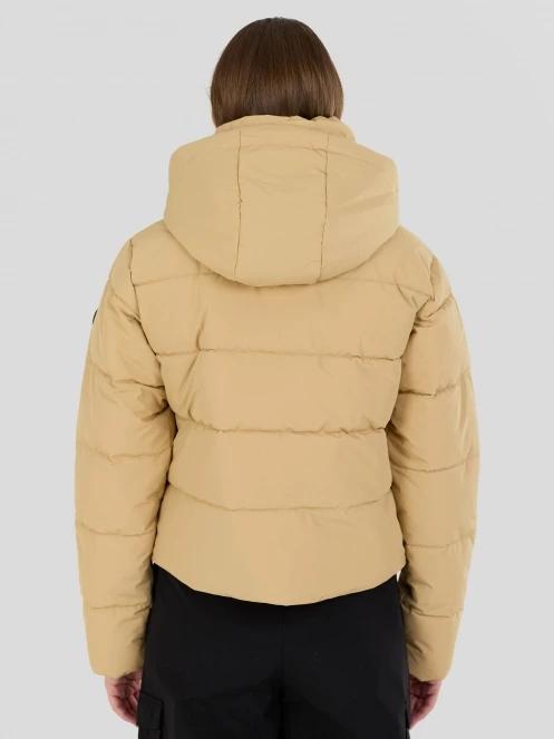 geaca matlasata de tranzitie pt. femei Fundango Amber Cropped Jacket galben 4