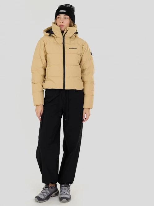geaca matlasata de tranzitie pt. femei Fundango Amber Cropped Jacket galben 5