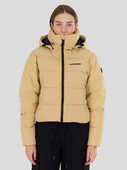geaca matlasata de tranzitie pt. femei Fundango Amber Cropped Jacket galben 2