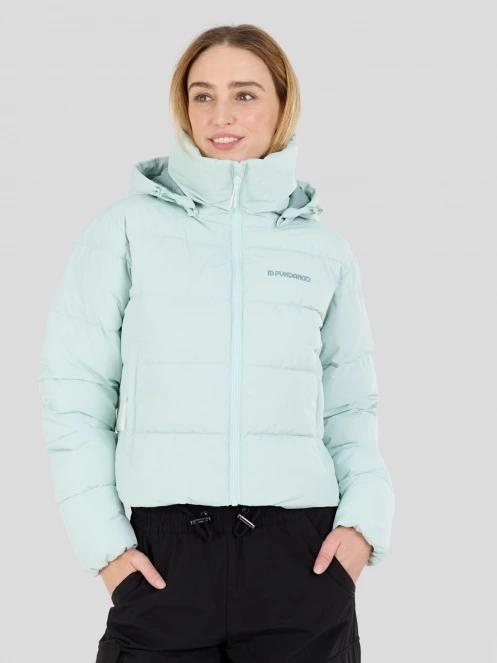 geaca matlasata de tranzitie pt. femei Fundango Amber Cropped Jacket verde 2