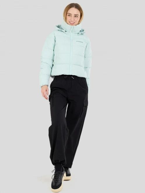 geaca matlasata de tranzitie pt. femei Fundango Amber Cropped Jacket verde 4