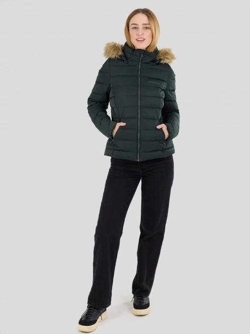 geaca matlasata de tranzitie pt. femei Fundango Urban Lite Jacket oliv 4
