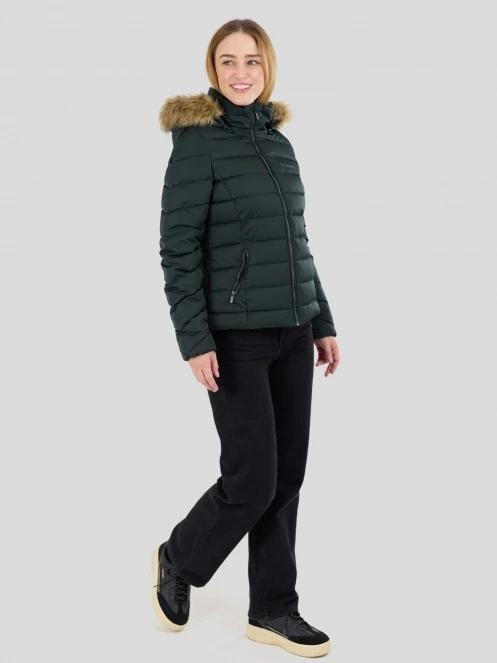 geaca matlasata de tranzitie pt. femei Fundango Urban Lite Jacket oliv 5
