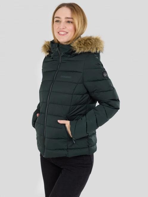 geaca matlasata de tranzitie pt. femei Fundango Urban Lite Jacket oliv 6