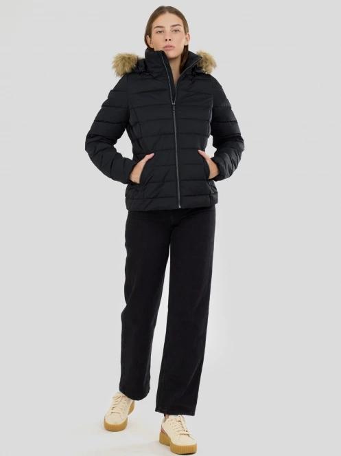geaca matlasata de tranzitie pt. femei Fundango Urban Lite Jacket negru 4