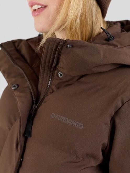 gaca de iarna matlasata pt. femei Fundango Cosycoat Long Padded Jacket maro 7