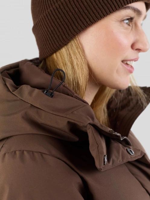 gaca de iarna matlasata pt. femei Fundango Cosycoat Long Padded Jacket maro 8
