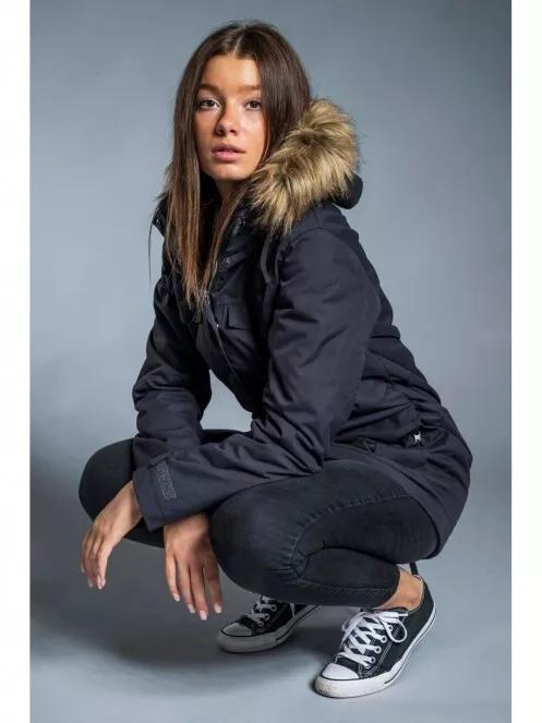 jacheta de iarna pt. femei Fundango MAGNOLIA Parka Jacket negru 2