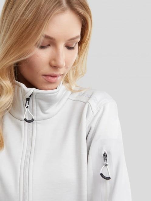 pulover polar pt. femei Fundango Antila Fleece Jacket alb 5