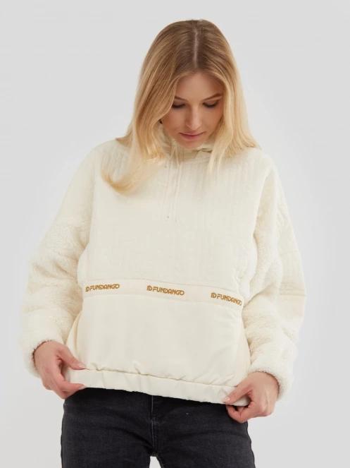 pulover polar pt. femei Fundango Calypso Hybrid Pullover maro 3