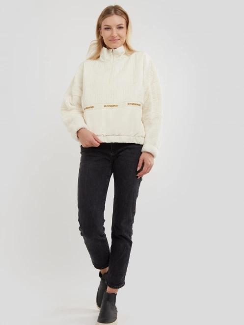 pulover polar pt. femei Fundango Calypso Hybrid Pullover maro 4