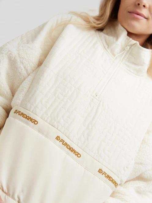 pulover polar pt. femei Fundango Calypso Hybrid Pullover maro 6